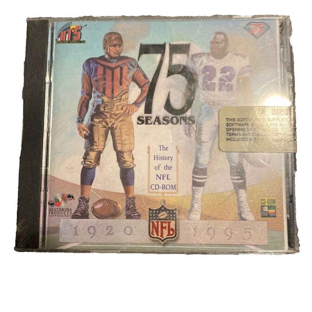 NEW CD: 75 Seasons History of the NFL CD-ROM